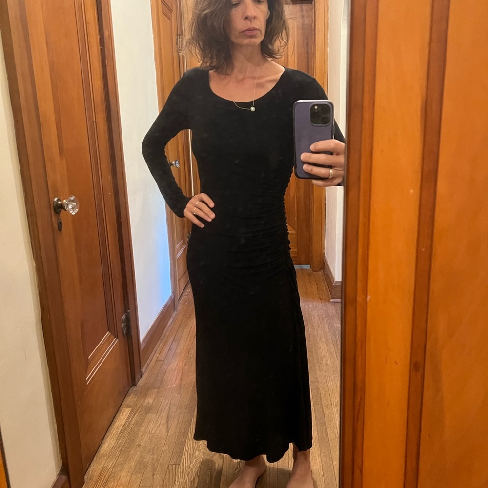 Velvet by Graham & Spencer Black Long Sleeve Dress